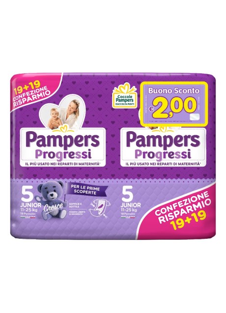 PAMPERS PROGRESSI JUNIOR 38PZ