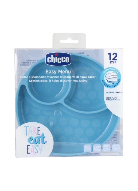 CH PIATTO SILICONE VENTOSA BL