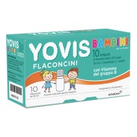 Yovis bimbi - fermenti lattici in flaconcini gusto fragola - confezione da 10 flaconi da 10 millilitri