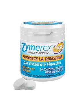 Zymerex fast 30 compresse masticabili- integratore gonfiore e digestione