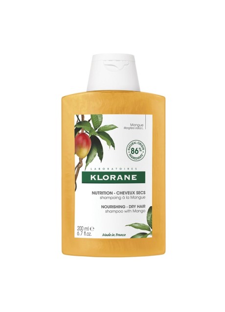 Klorane shampoo al burro di mango - confezione da 200 millilitri