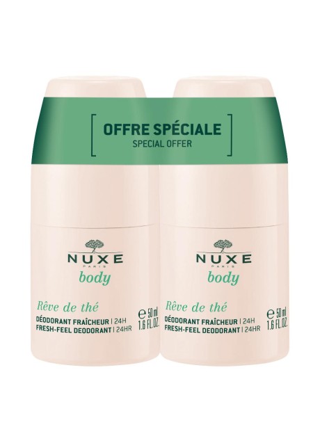 Nuxe Reve de thé - deodorante bipack 24 ore - 2x50 millilitri