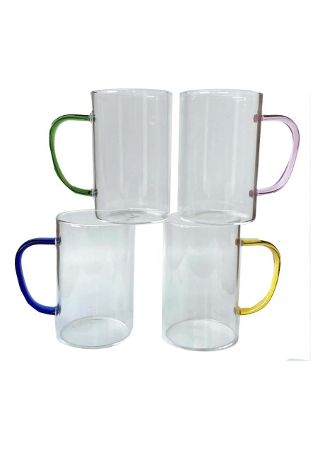 HANDY MUG 4 MUG VETRO BOROSILICATO