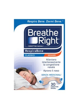 Breathe right cerotti per la respirazione classici grandi 30 pezzi
