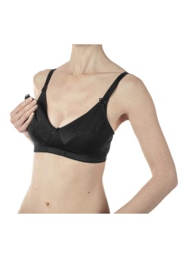 MAMMY REGGISENO MICROFIBRA ALLATTAMENTO BLACK 6C