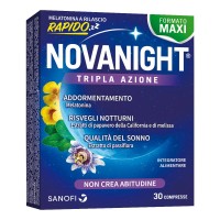 Novanight - 30 compresse a rilascio rapido per velocizzare l'addormentamento