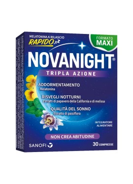 Novanight - 30 compresse a rilascio rapido per velocizzare l'addormentamento