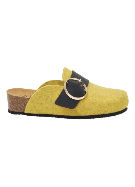 CALZATURA AMALFI CLOG FELT+SYNTHETIC WOMAN YELLOW 38