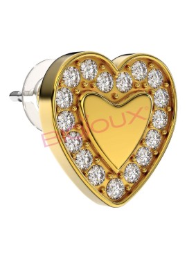 Biojoux - orecchini love me heart gold plated BJT250