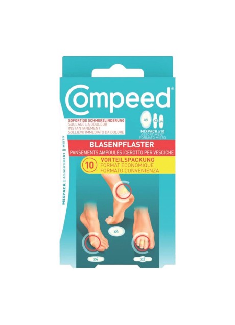 Compeed cerotto vesciche formato misto 10 pezzi