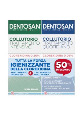 DENTOSAN COLLUTORIO BIPACK 0,2% INTENSIVO 200 ML + 0,05% QUOTIDIANO 200 ML