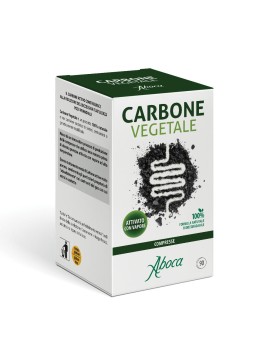 Carbone vegetale - 90 compresse per ridurre il gonfiore addominale dopo i pasti - Aboca