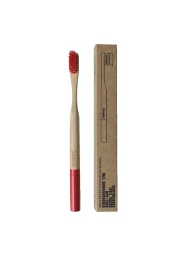 SPAZZOLINO BAMBOO MEDIUM ROSSO
