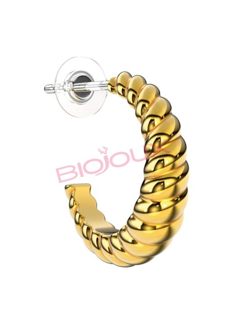 BJT266 ORECCHINI TWISTAGAIN GOLD PLATED
