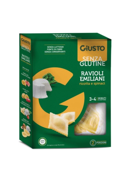 GIUSTO S/G RAVIOLI RICOTTA/SPI