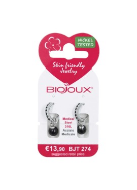 BJT274 ORECCHINI BROOKLYN STAINLESS STEEL