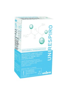 UNIRESPIRO 26 COMPRESSE EFFERVESCENTI GUSTO ARANCIA