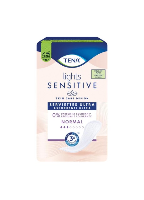 TENA LIGHTS SENS NORMAL 16PZ