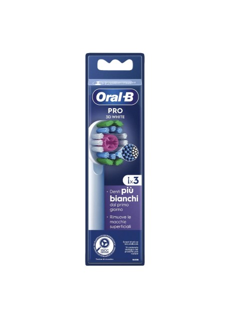 ORALB PW REFILL 3D WHITE 3PZ