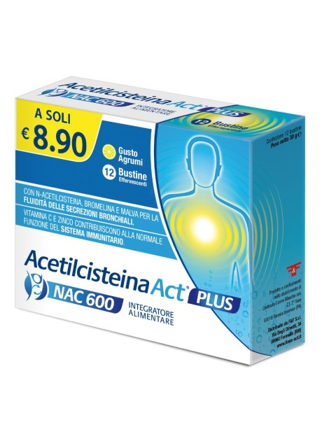 ACETILCISTEINA ACT PLUS NAC600 ACETILCISTEINA ACT PLUS NAC600