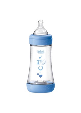 CHICCO BIBERON P5 240ML MED SILICONE BOY