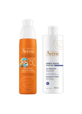 EAU THERMALE AVENE SOLARE SPRAY BAMBINO SPF50+ 200 ML + RISTRUTTURANTE DOPOSOLE 50 ML