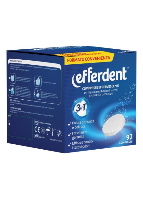 EFFERDENT EFFERVESCENTI 92CPR