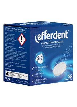 EFFERDENT EFFERVESCENTI 56CPR