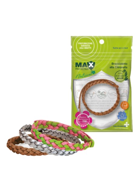 MAX PROTECTION BRACCIALETTO ALLA CITRONELLA ECOPELLE