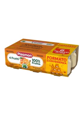 PLASMON OMOGENEIZZATO 4 FRUTTI 6X80 G