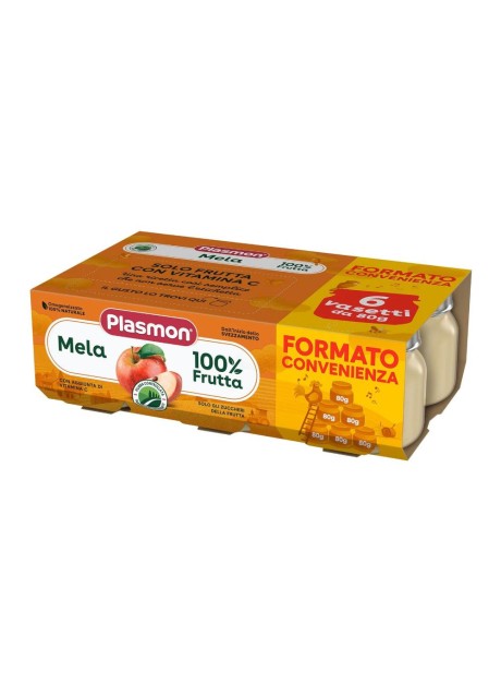 PLASMON OMOGENEIZZATO MELA 6X80 G