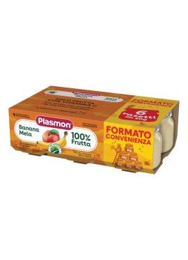 PLASMON OMOGENEIZZATO BANANA MELA 6X80 G