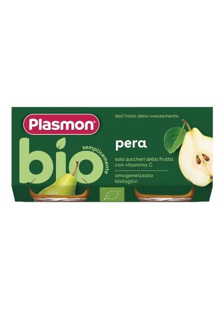 PLASMON OMOGENEIZZATO BIO PERA 2 VASETTI X 80 G
