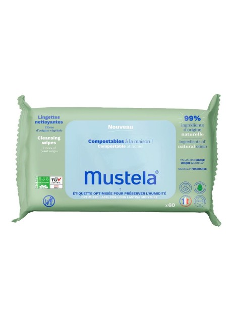 MUSTELA SALVIETTE COMPOST 60PZ
