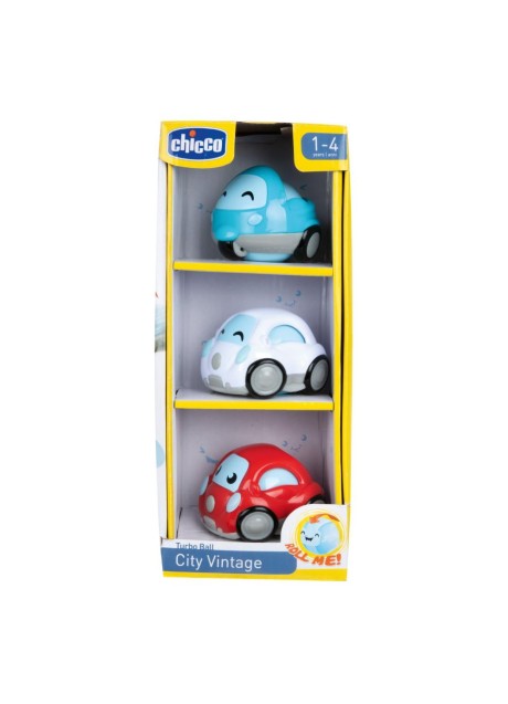 CHICCO GIOCO TURBO BALL CITY VINTAGE 3 PEZZI