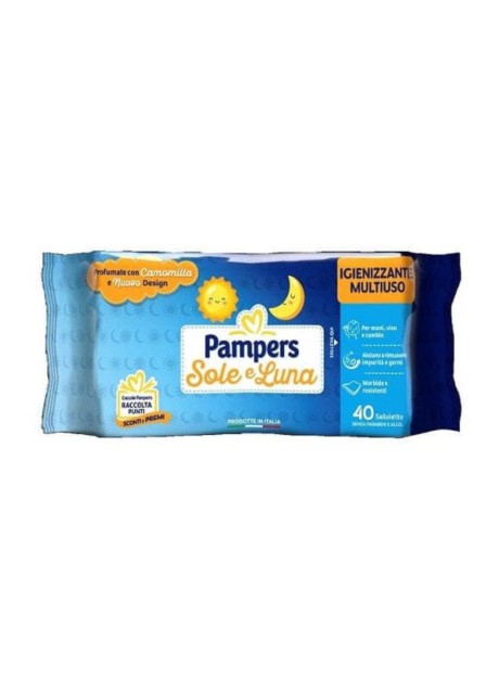 PAMPERS WIPES SOLE&LUNA 40PZ