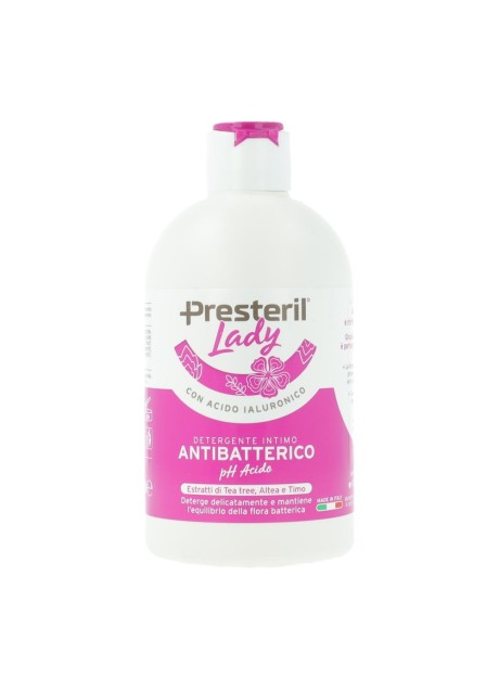 LADY PRESTERIL  DETERGENTE INTIMO ANTIBATTERICO/PH ACIDO 250ML