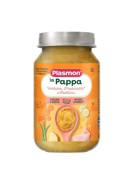 PLASMON LA PAPPA VERDURE PROSCIUTTO E PASTINA 200 G