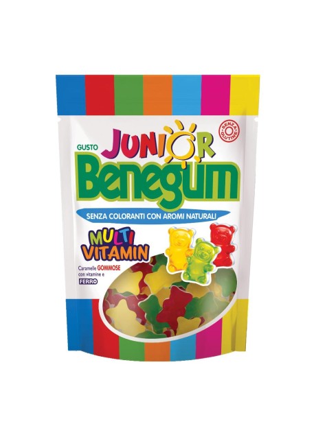 BENEGUM JUNIOR MULTIVITAMIN CARAMELLE GOMMOSE CON VITAMINE EFERRO 90 G