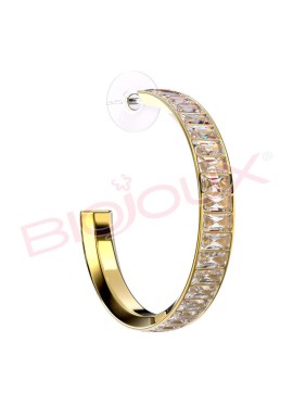 BJT340 ORECCHINO IN ACCIAIO PLACCATO ORO SENJA GP