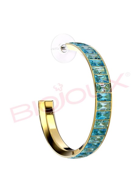 BJT342 ORECCHINO IN ACCIAIO PLACCATO ORO ELBA GP