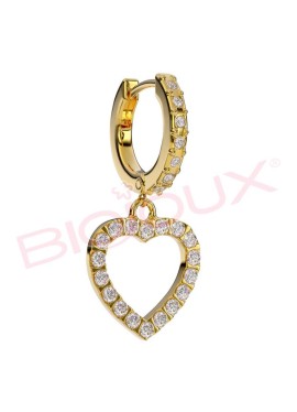 BJT347 ORECCHINO IN ACCIAIO PLACCATO ORO BALI BIA GP