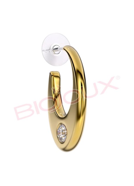 BJT348 ORECCHINO IN ACCIAIO PLACCATO ORO PIANOSA GP