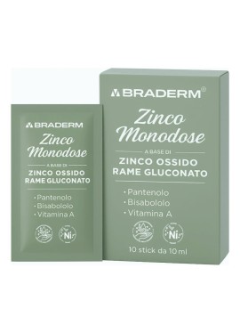 ZINCO MONODOSE 10STICK BRADERM