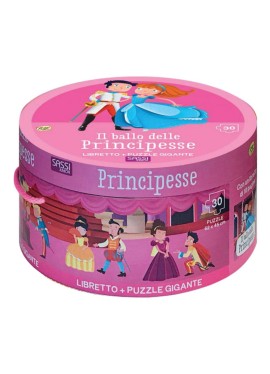 Il ballo delle principesse - libro, puzzle e scatola tonda