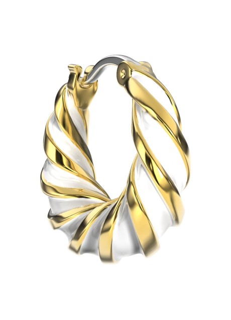 BJT364 ORECCHINO ALARA WHITE GOLD PLATED