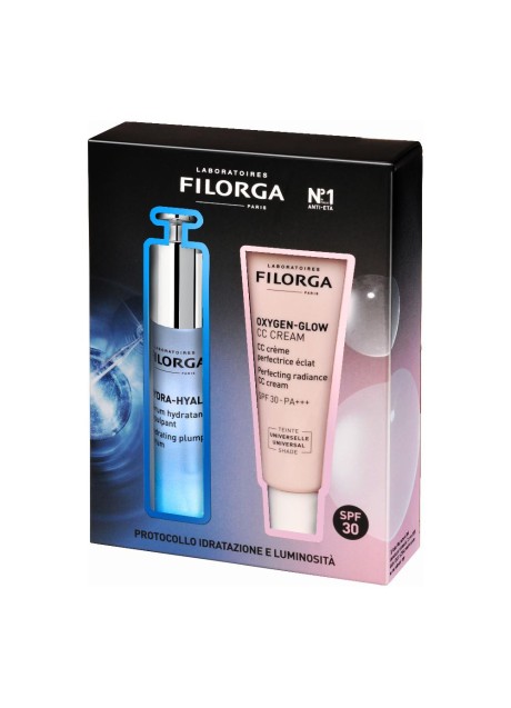 FILORGA COFFRET HYDRA HYAL SERUM 30 ML + OXYGEN GLOW CC CREAM 40 ML