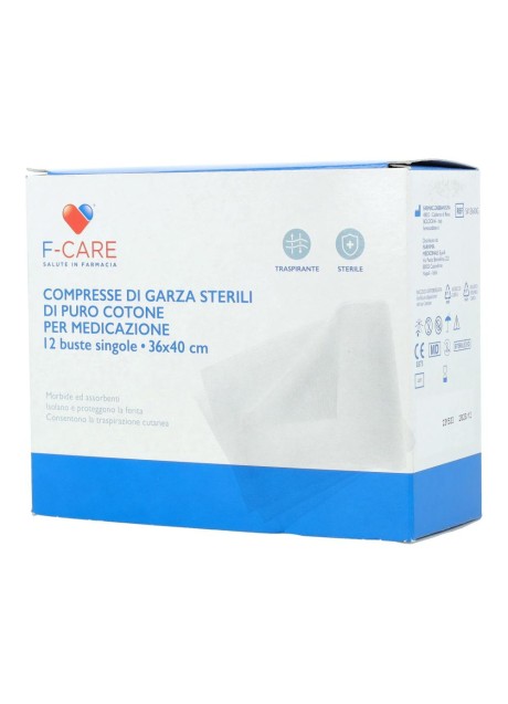 GARZA F CARE COT 36X40CM 12PZ
