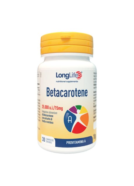 LONGLIFE BETACAROTENE 30CPR