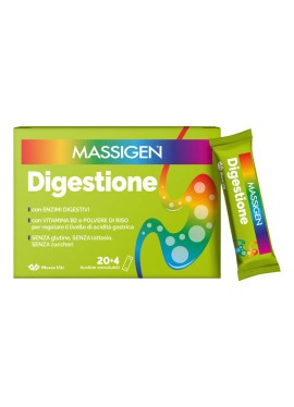 MASSIGEN DIGESTIONE 20+4 BUSTINE OROSOLUBILI SENZA GLUTINE SENZA LATTOSIO SENZA ZUCCHERI